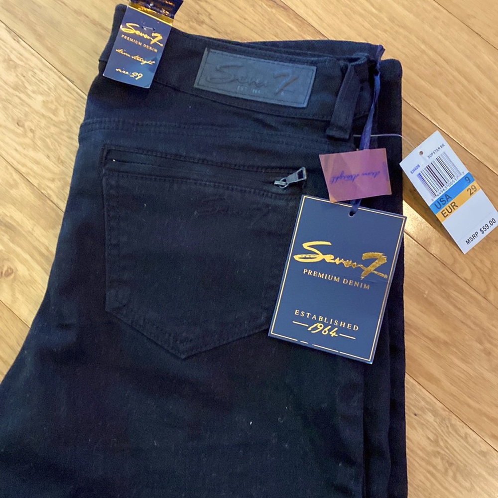 Seven7 premium denim/ black jeans. Size 29/9